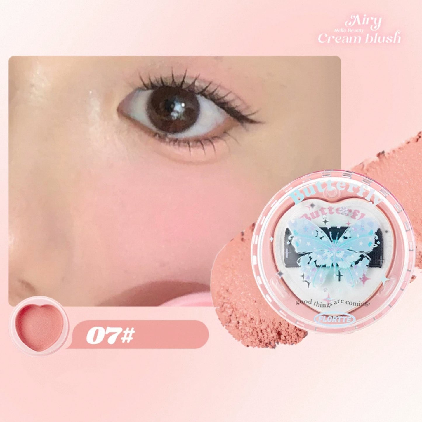 Flortte Hello Beauty Airy Cream Blush