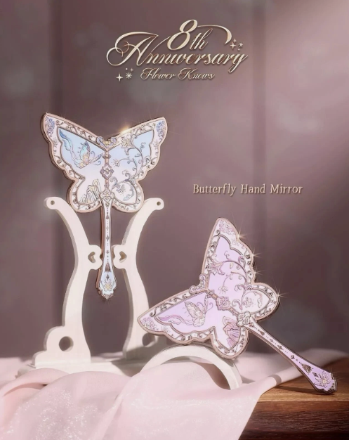 Flower Knows Butterfly Limited Edition Hand Mirror