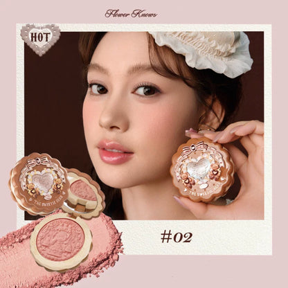 Flower Knows The Sweetie Bear Silk Satin Blush