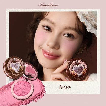Flower Knows The Sweetie Bear Silk Satin Blush