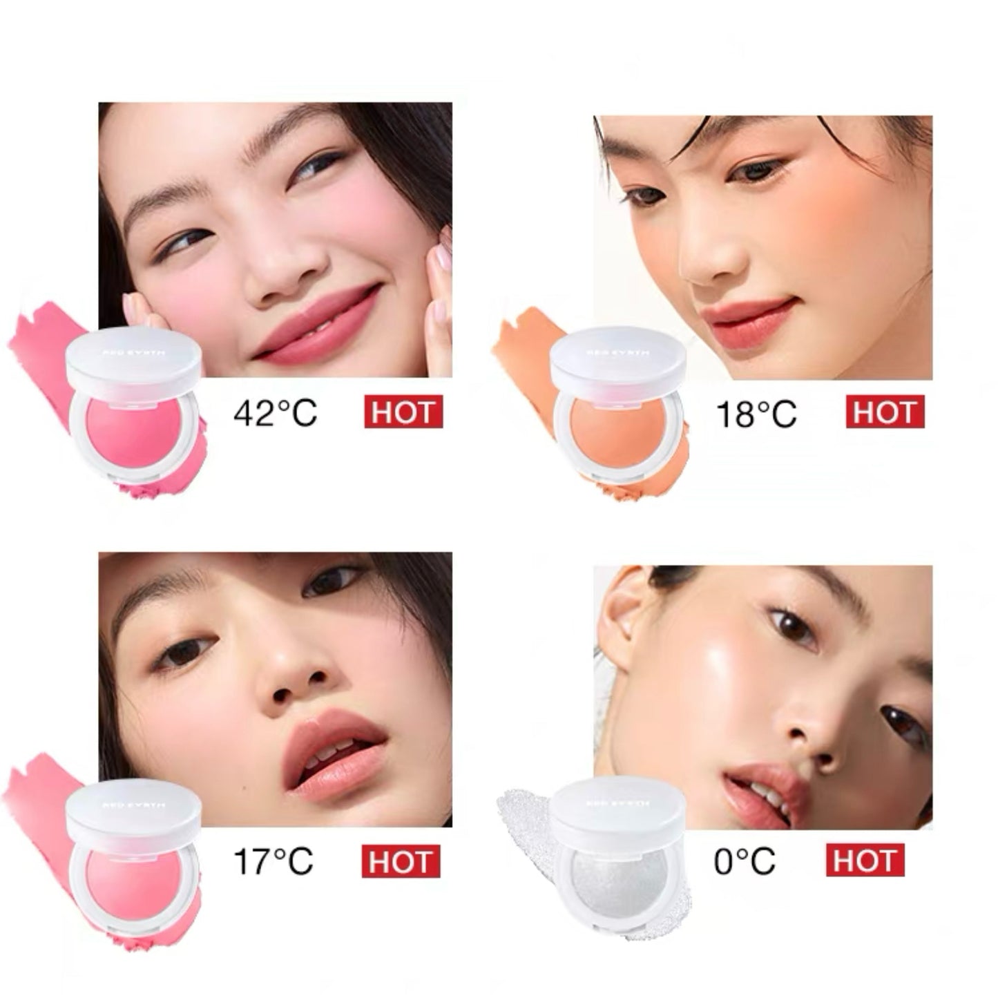 Redearth Temperature Matte Mono Blusher