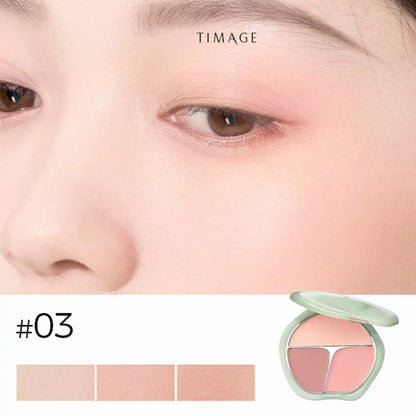 Timage Three-Color Blush Palette