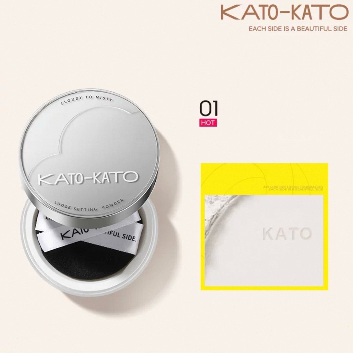 KATO-KATO Cloudy to Misty Loose Setting Powder