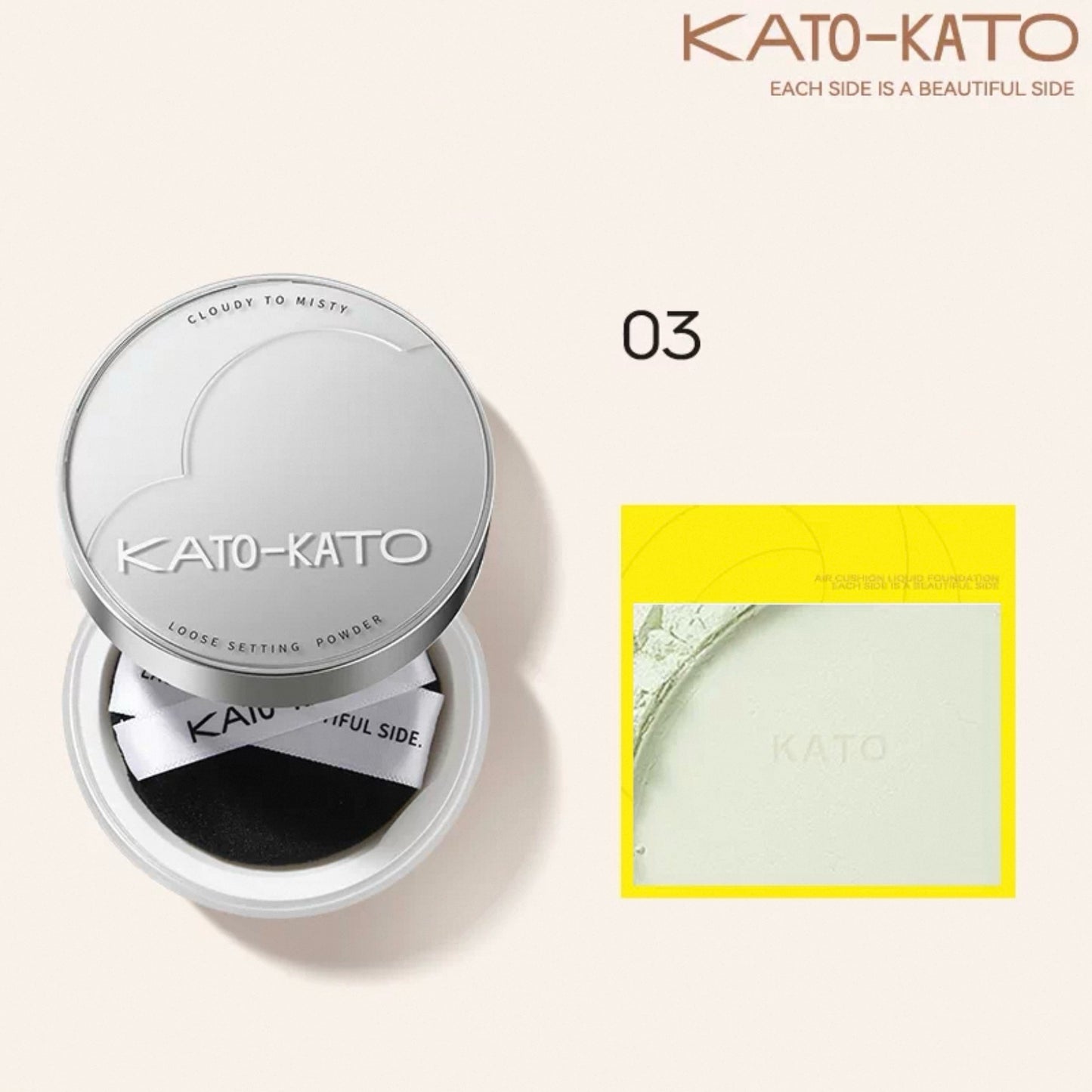 KATO-KATO Cloudy to Misty Loose Setting Powder
