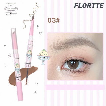 Flortte Good Friends Club Eyebrow Pencil ＆ Brow Mascara