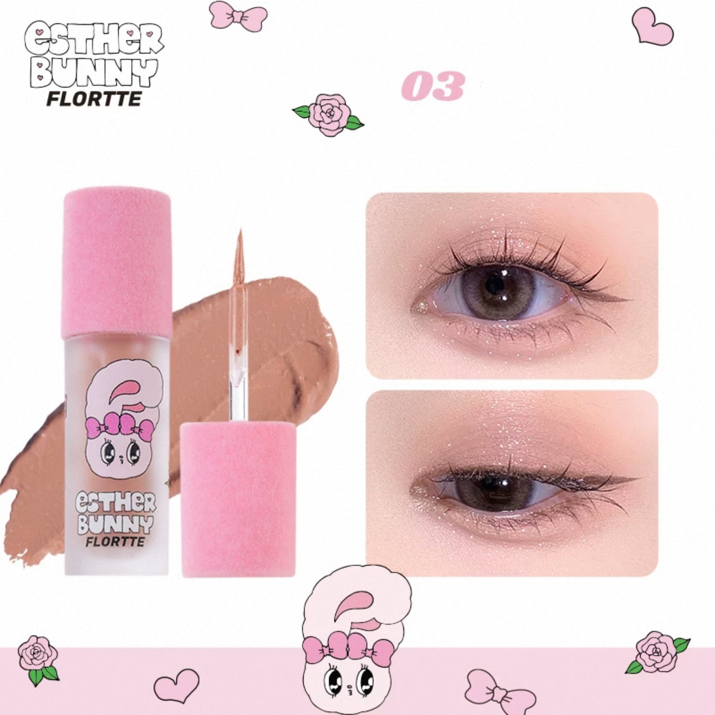 Flortte Esther Bunny Liquid Eyeshadow