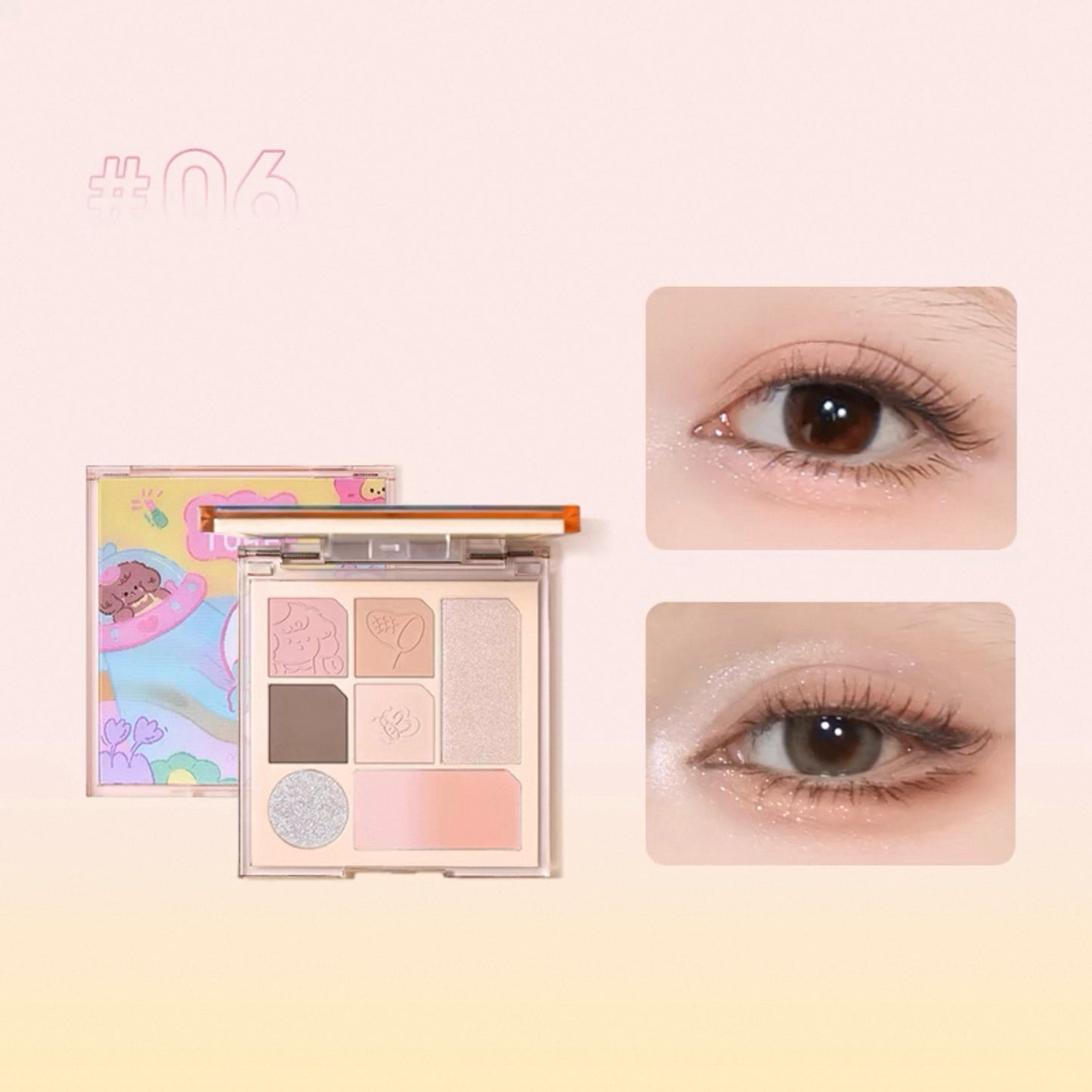 Chioture Seven-Color Disk Eyeshadow Palette
