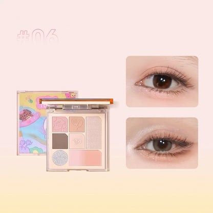 Chioture Seven-Color Disk Eyeshadow Palette