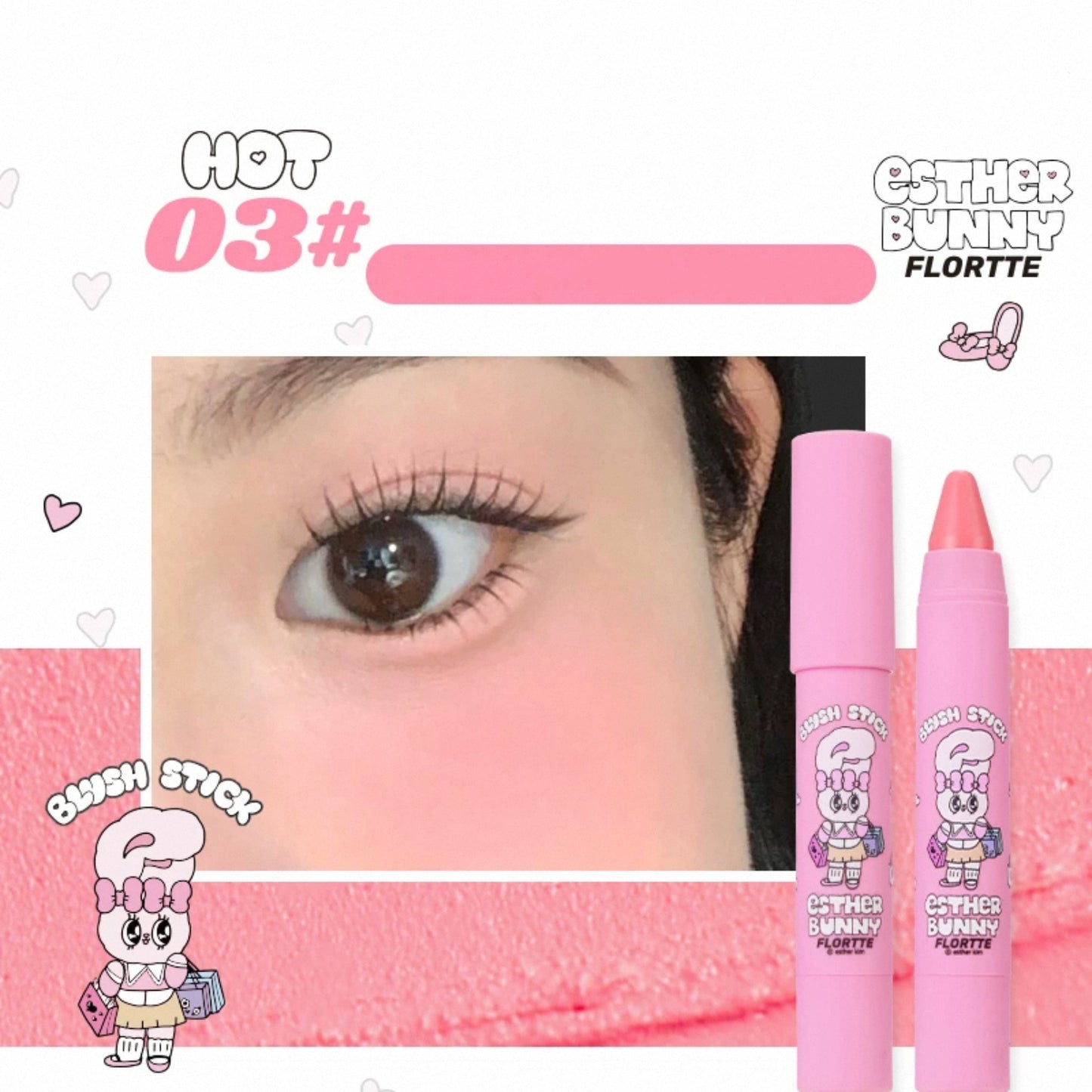 Flortte Esther Bunny Blusher Pen