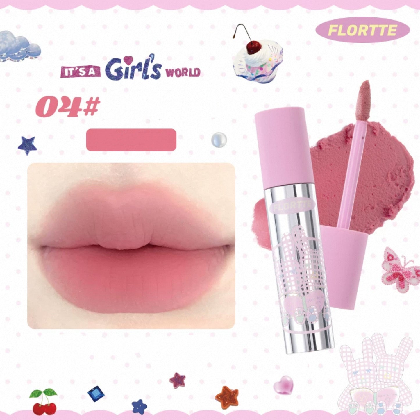 Flortte Girl's World Lip Cream
