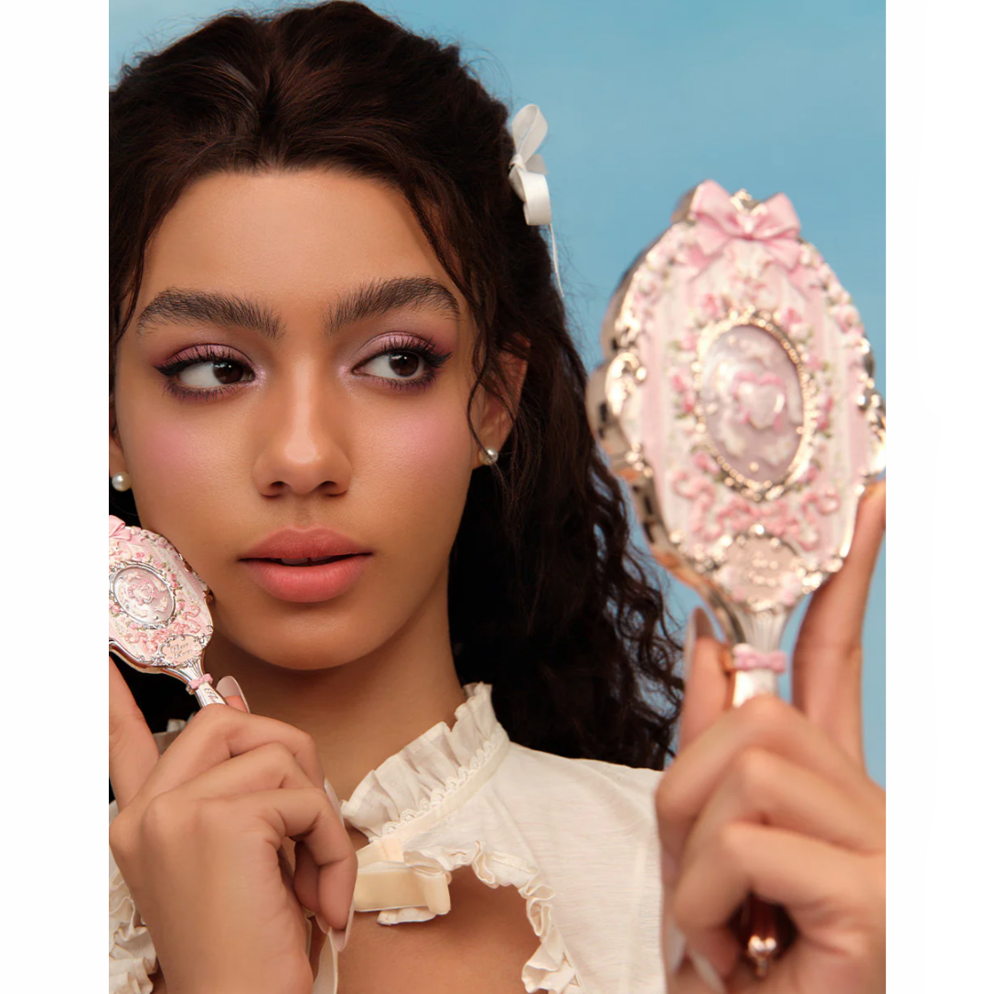 Flower Knows Bunny Garden Hand Mirror