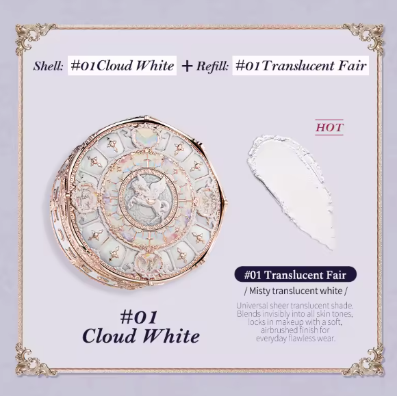 Flower Knows Knight Unicorn Cloud Loose Setting Powder