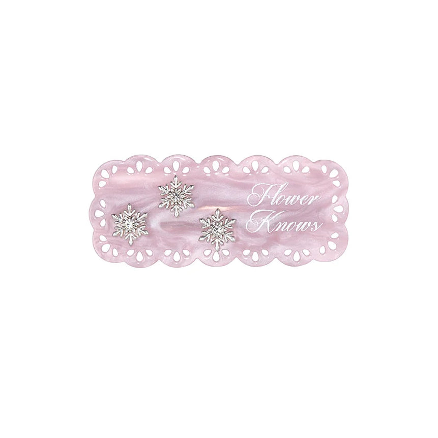 Flowerknows Snow Ballet Hair Clip