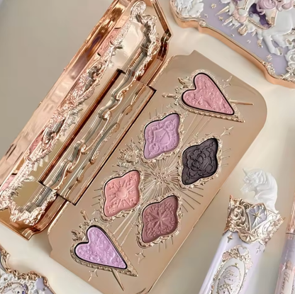Flower Knows Knight Unicorn 6-Color Satin Makeup Palette
