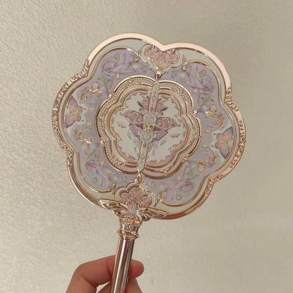 Flower Knows Butterfly Cloud Hand Mirror
