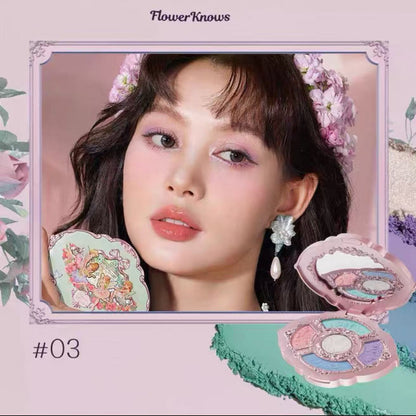 Flower Knows Midsummer Fairytales Embossed Five-Color Makeup Palette