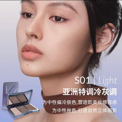 Kaleidos 3-shade Face Contour & Highlight Palette